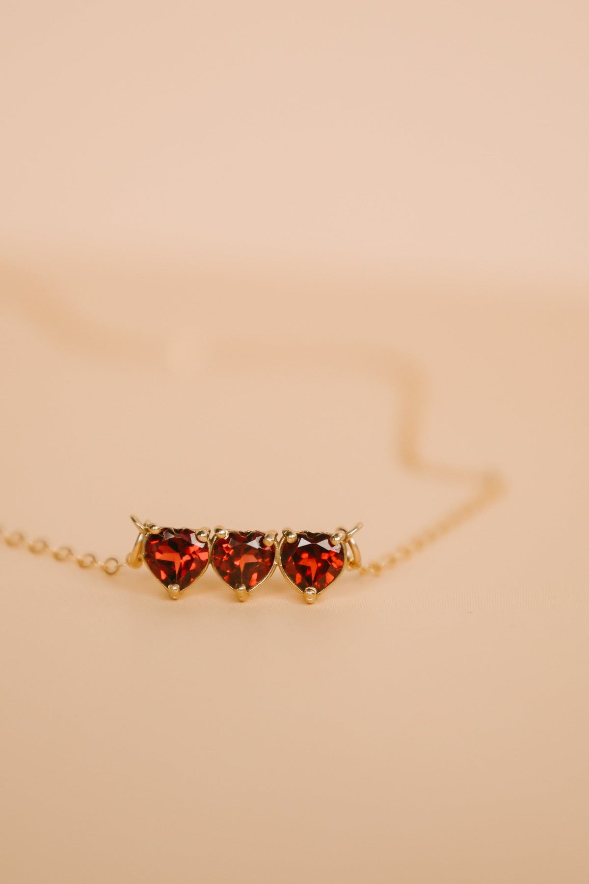 Garnet Holy Family Hearts® | Vermeil