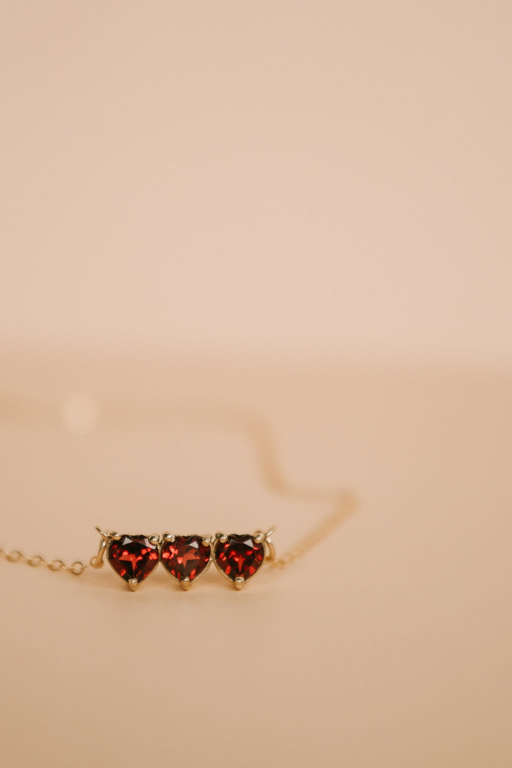 Garnet Holy Family Hearts® | Vermeil