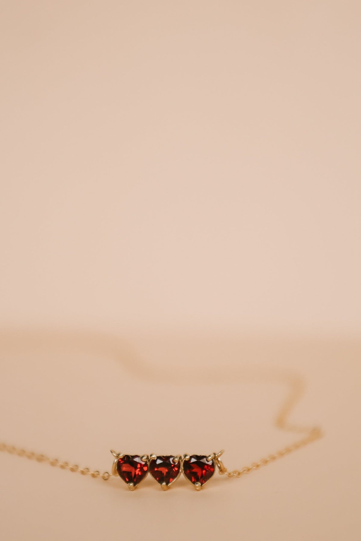 Garnet Holy Family Hearts® | Vermeil
