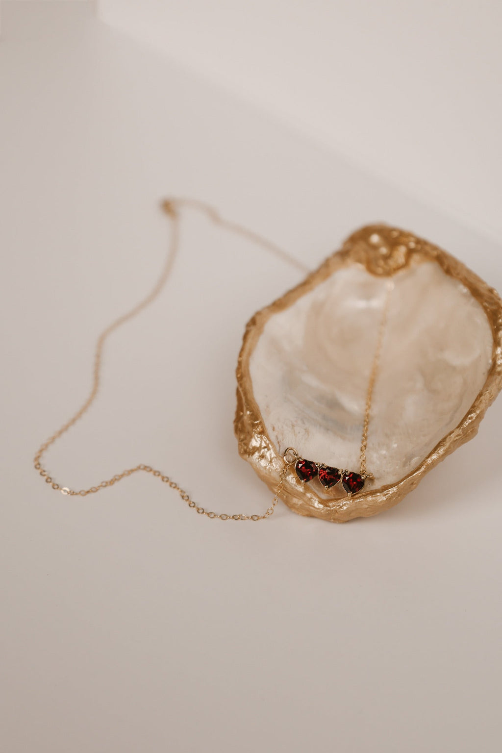Garnet Holy Family Hearts® | Vermeil