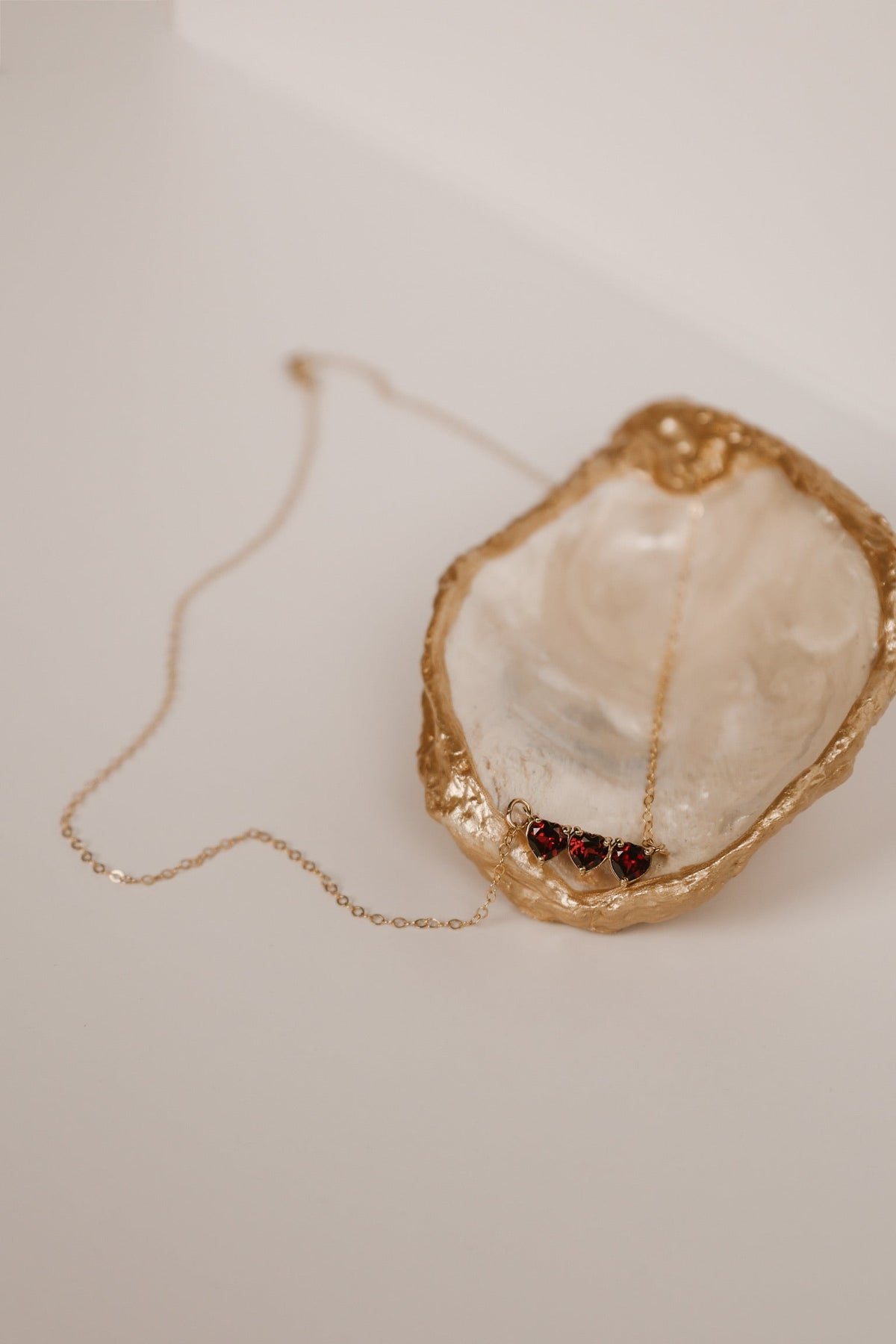 Garnet Holy Family Hearts® | Vermeil