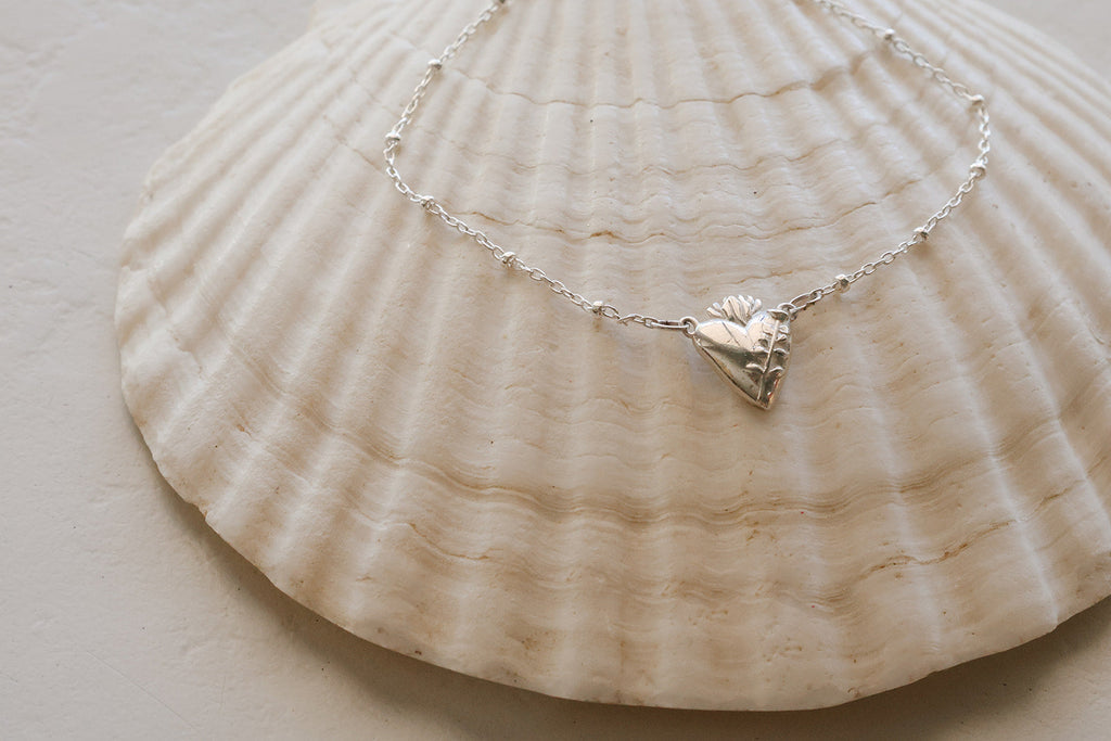 Chaste Heart of St. Joseph Bracelet in Sterling Silver