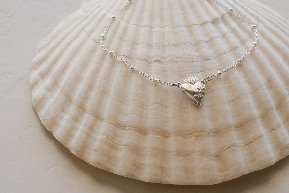 Chaste Heart of St. Joseph Bracelet in Sterling Silver