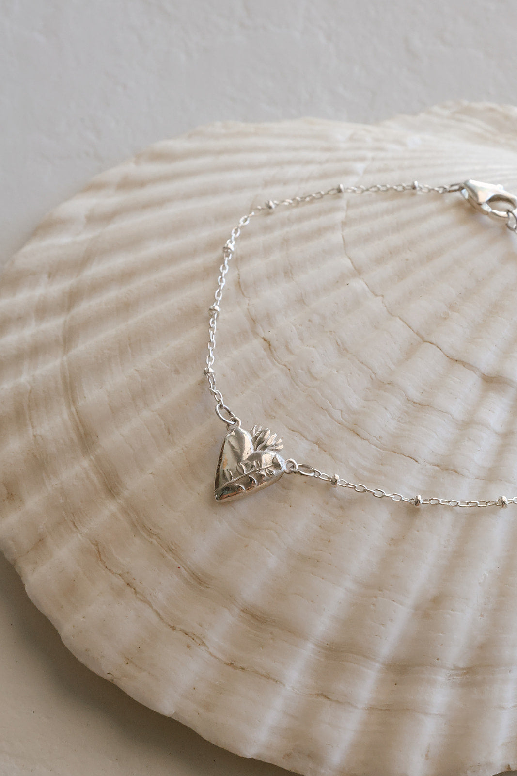 Chaste Heart of St. Joseph Bracelet in Sterling Silver