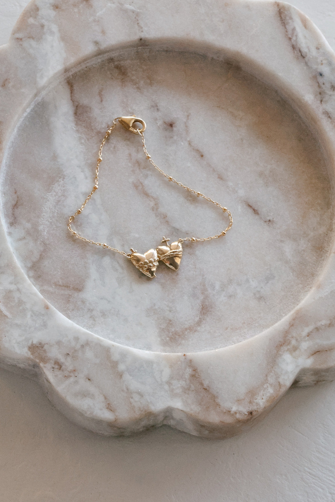 Sacred Heart and Immaculate Heart Bracelet *Made to Order*