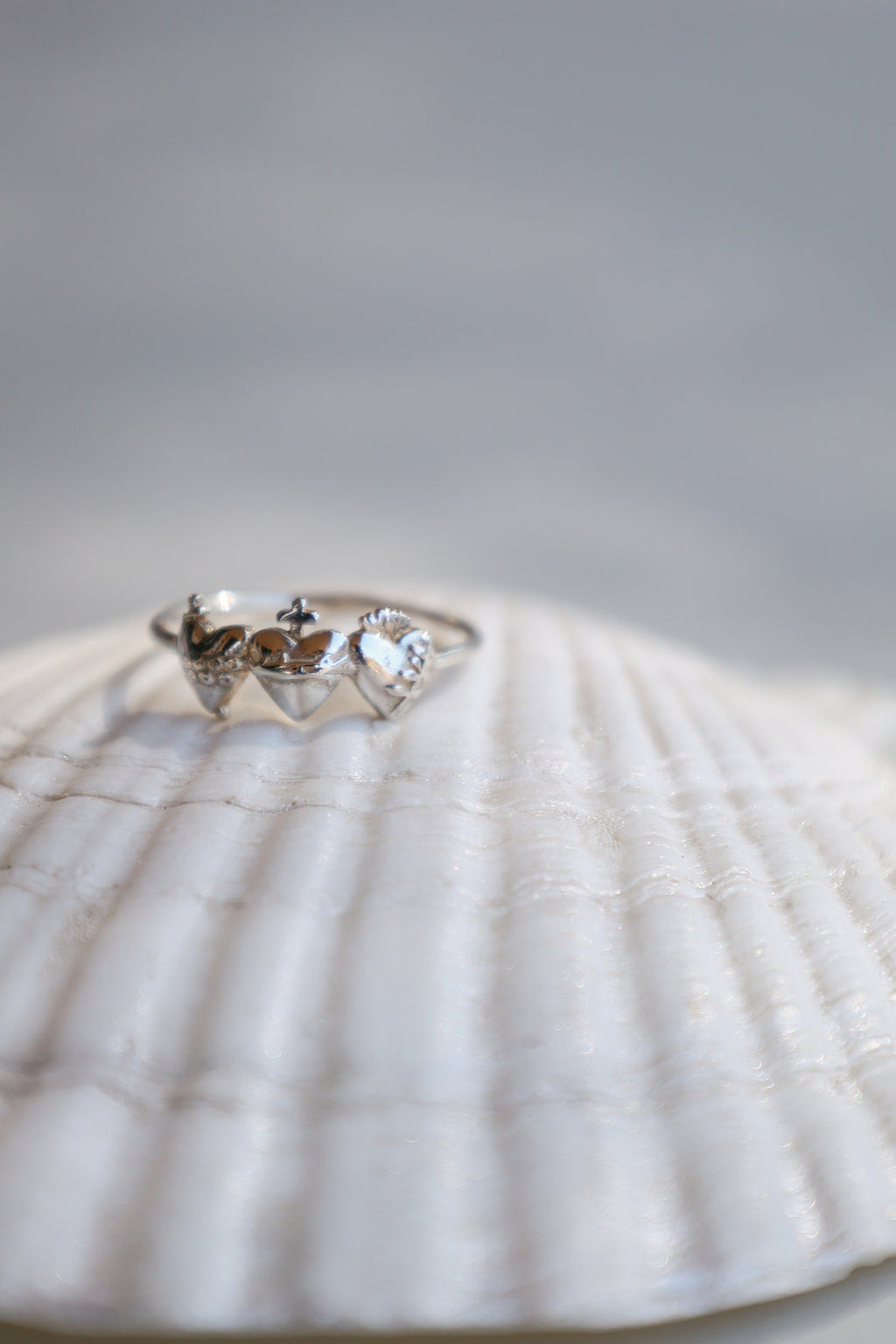 Holy Family Hearts® Ring in Sterling Silver