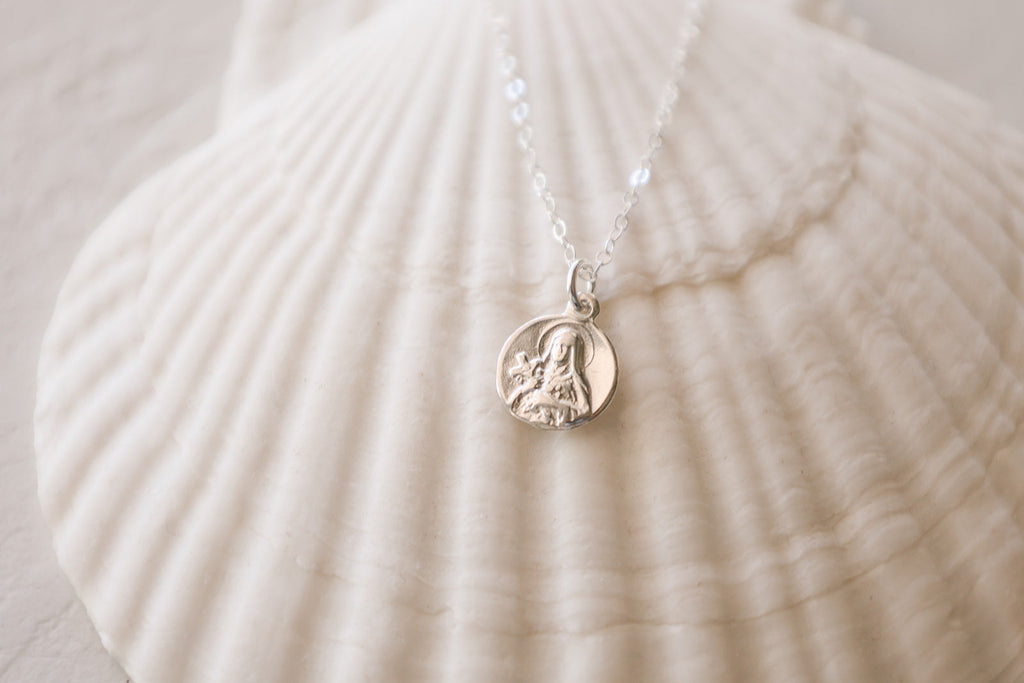 Little Saint Therese Necklace in Sterling Silver