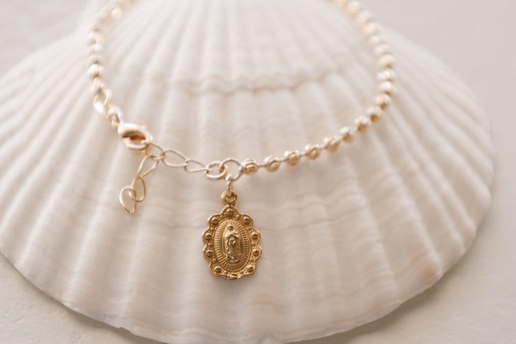 Our Lady of Guadalupe Scalloped Bracelet