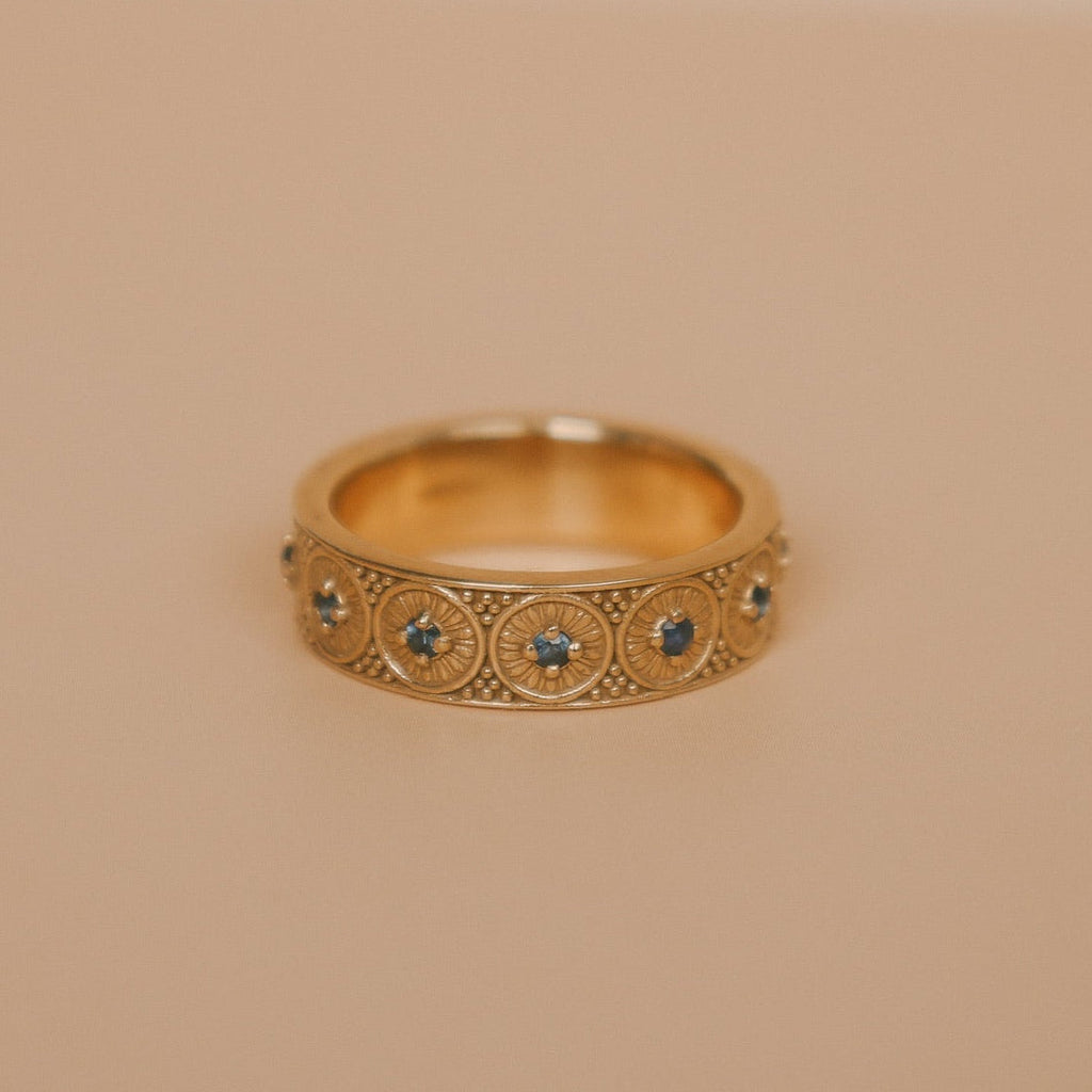 The Marielle Ring | 14k Gold & Sapphire