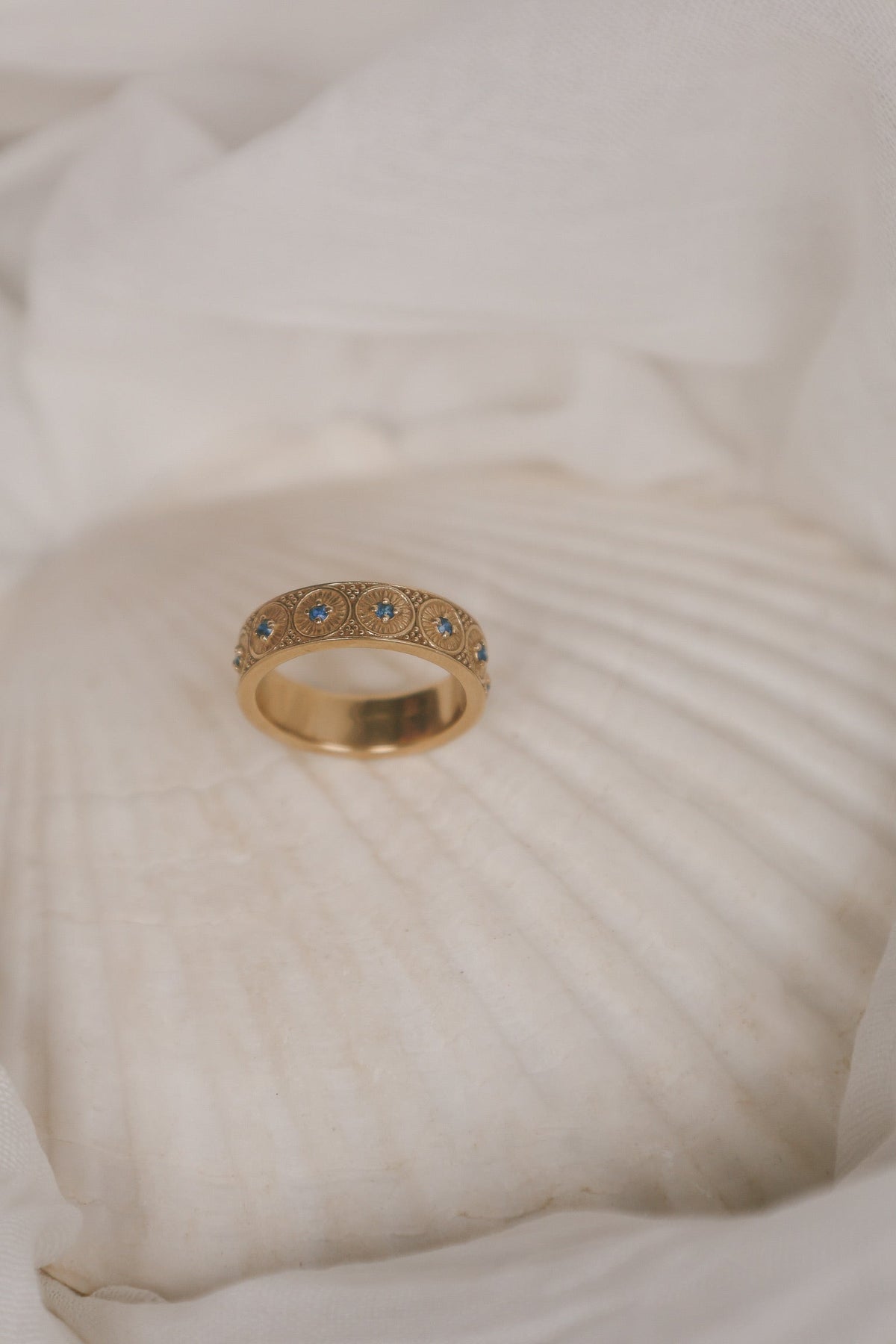 The Marielle Ring | 14k Gold & Sapphire
