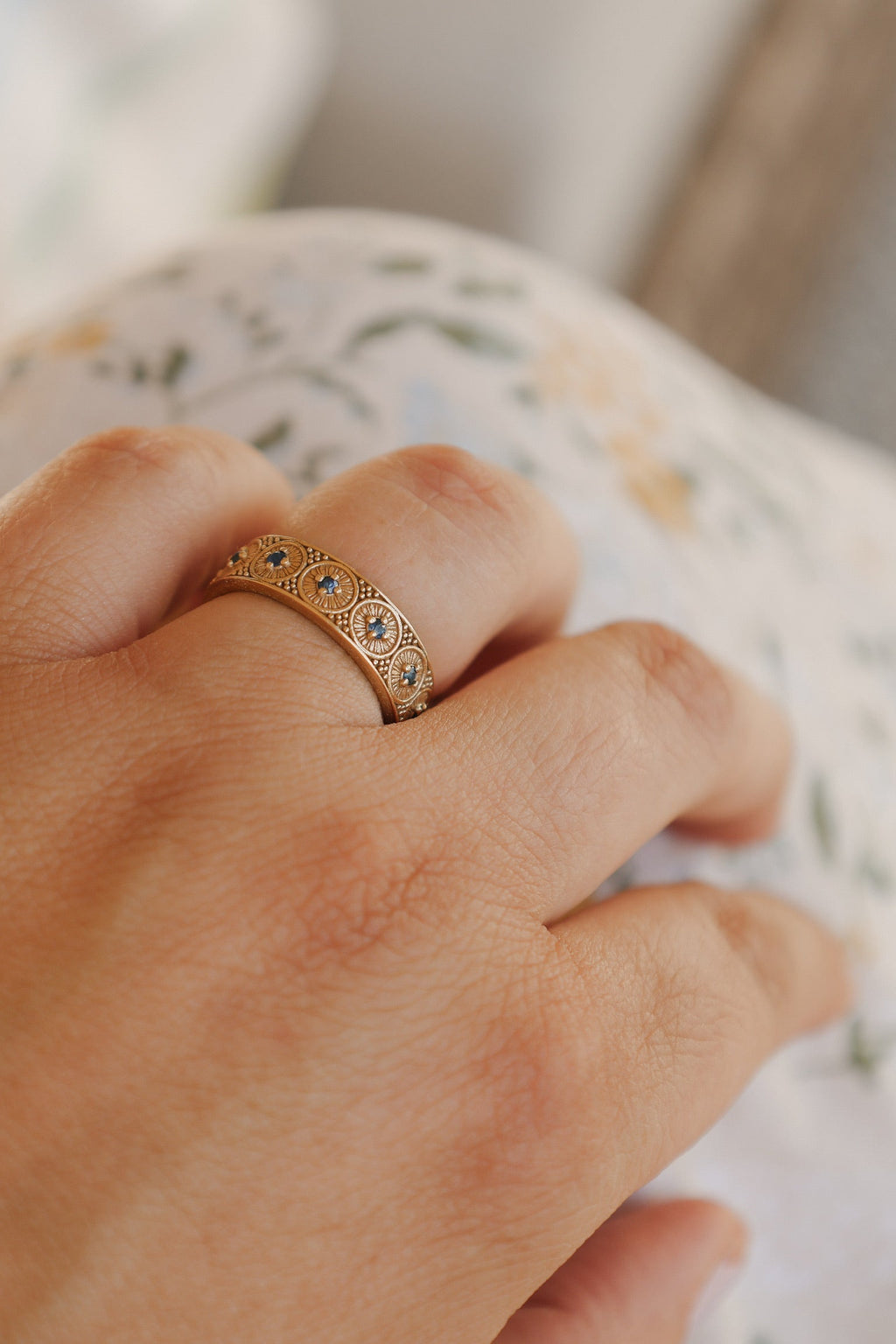 Marielle | Gold Vermeil & Sapphire