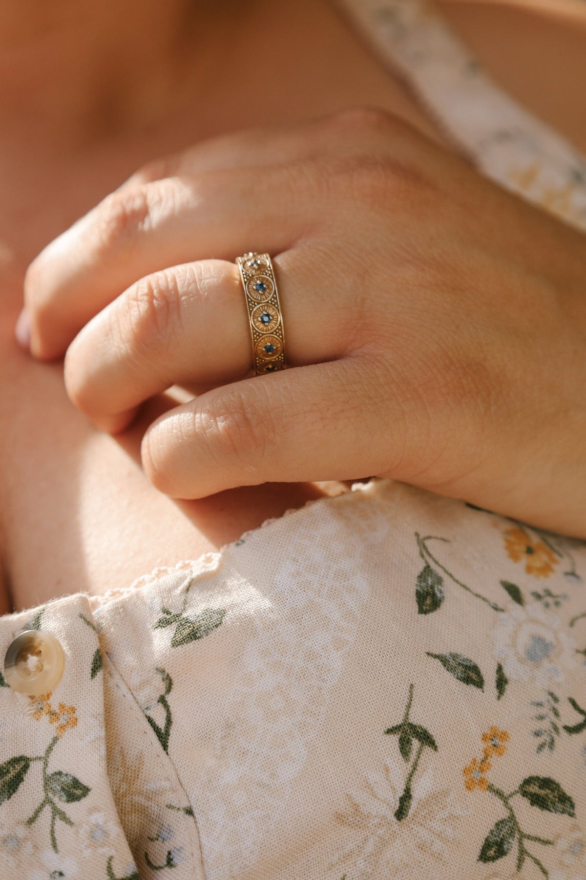 Marielle | Gold Vermeil & Sapphire