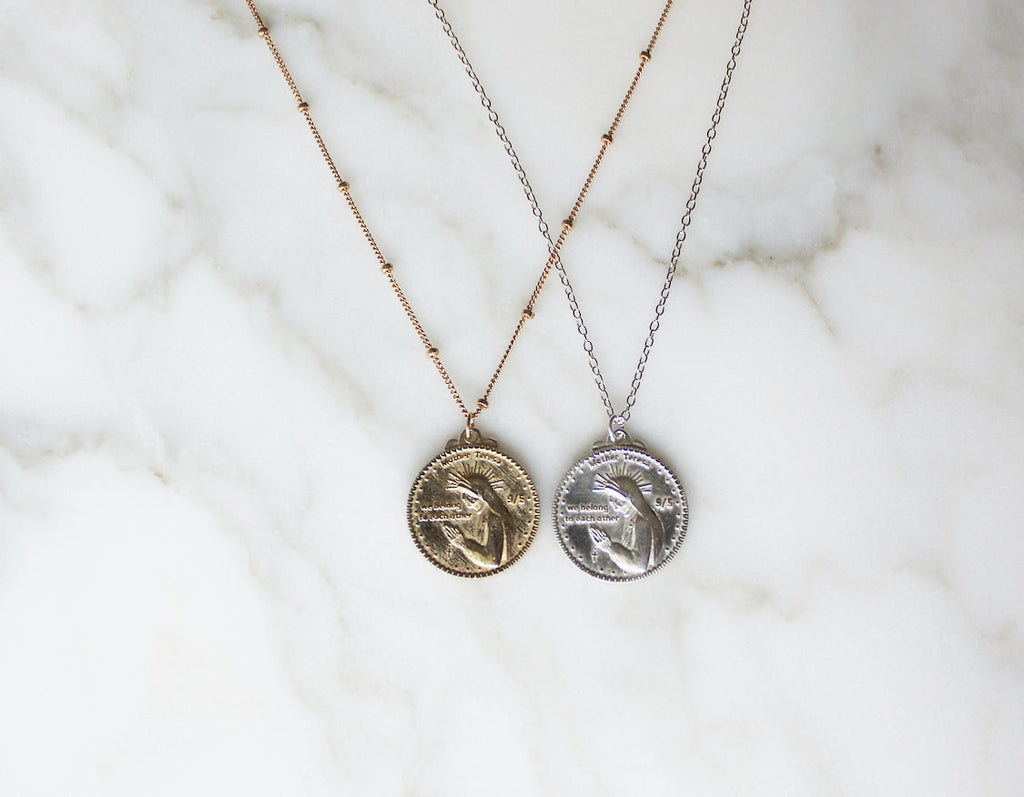 Mother Teresa Necklace in 925 Sterling Silver