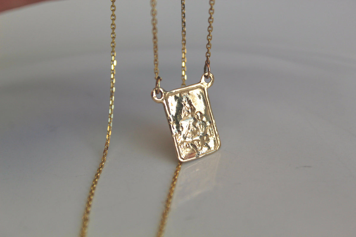 14K Gold Scapular