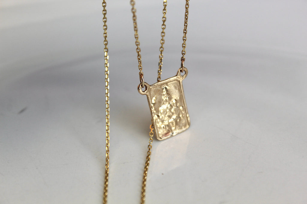 14K Gold Scapular