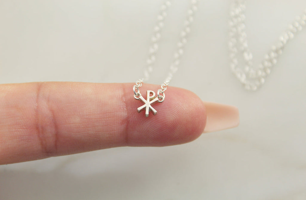 Chi Rho necklace in Sterling Silver