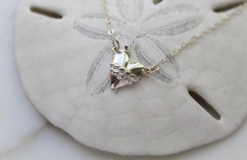 Immaculate Heart of Mary Necklace in Sterling Silver