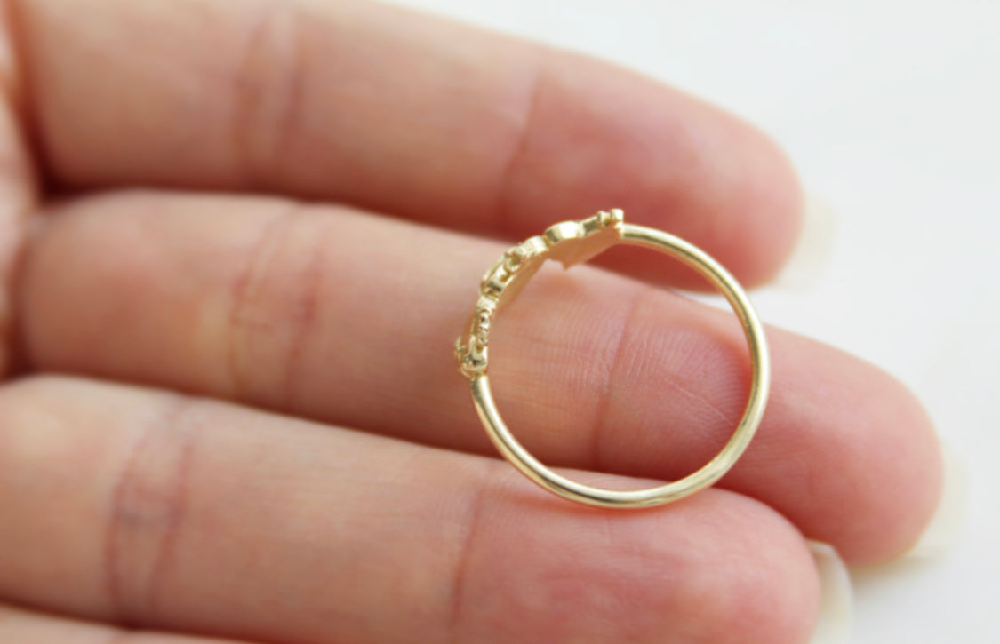 Holy Family Hearts® Ring in 14k Yellow Gold