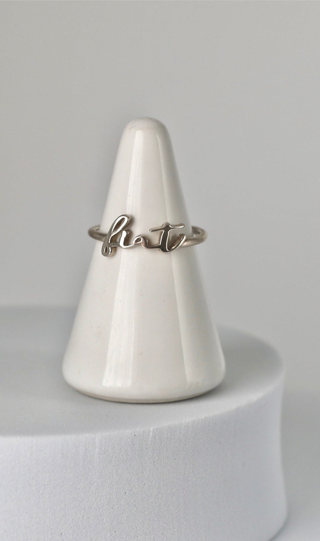 Fiat Ring in 925 Sterling Silver