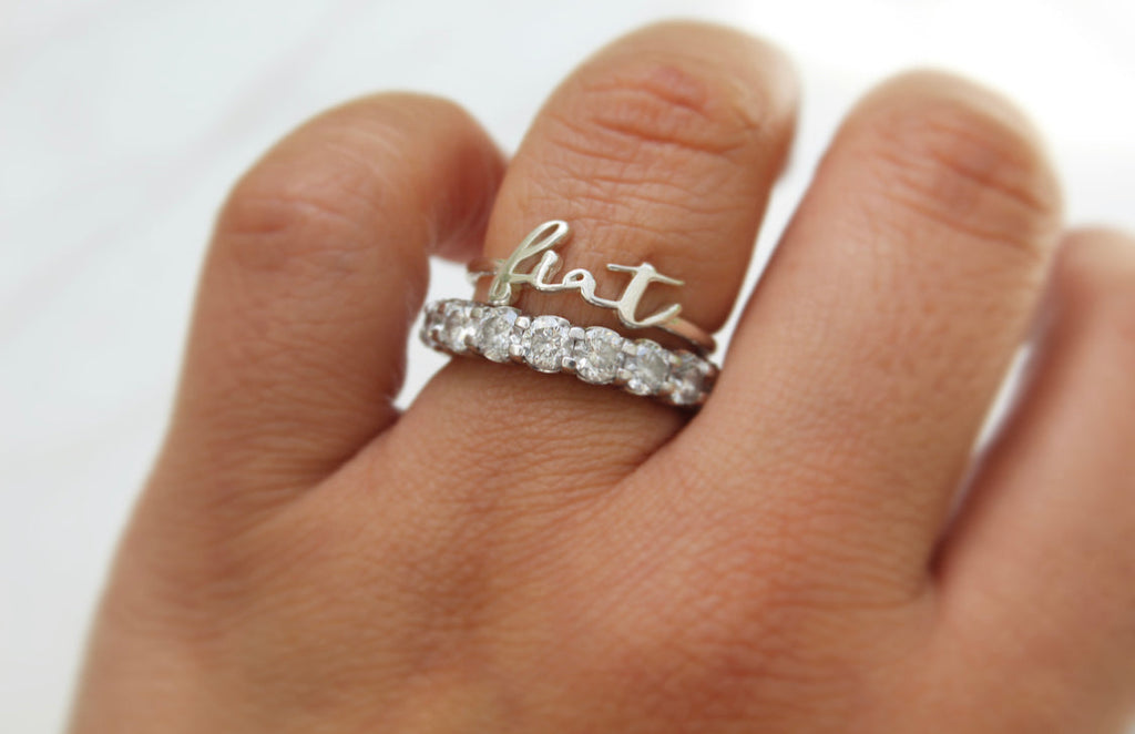 Fiat Ring in 925 Sterling Silver