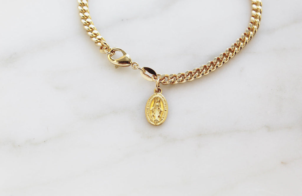 Miraculous Medal Link Bracelet