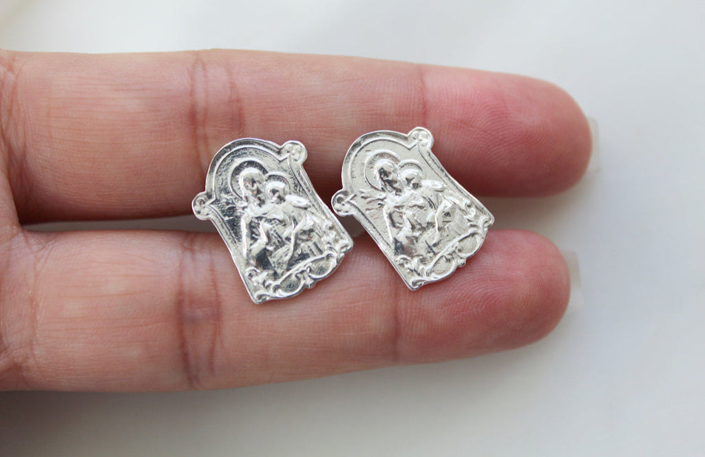 St. Joseph Cufflinks in 925 Sterling Silver