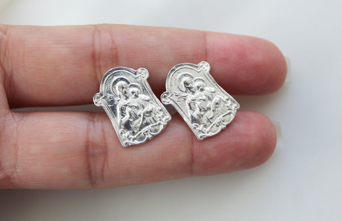 St. Joseph Cufflinks in 925 Sterling Silver