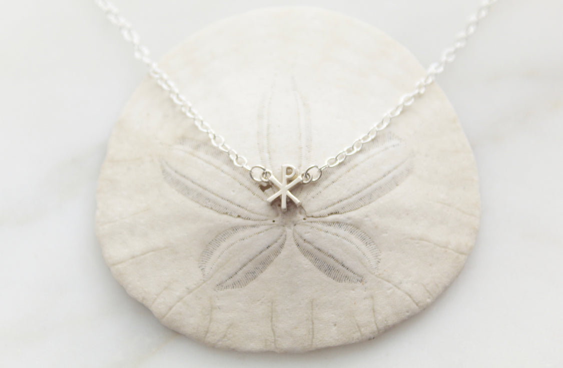 Chi Rho necklace in Sterling Silver