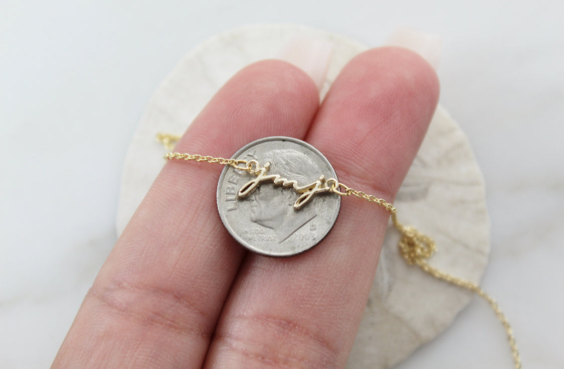 14K Gold JMJ Necklace
