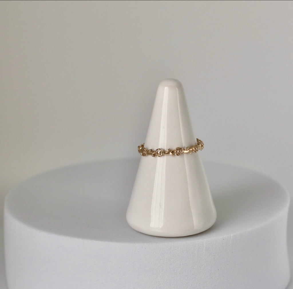 Mystical Rose Ring 14k Yellow Gold