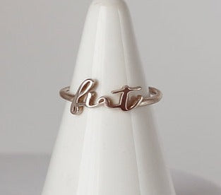 Fiat Ring in 925 Sterling Silver