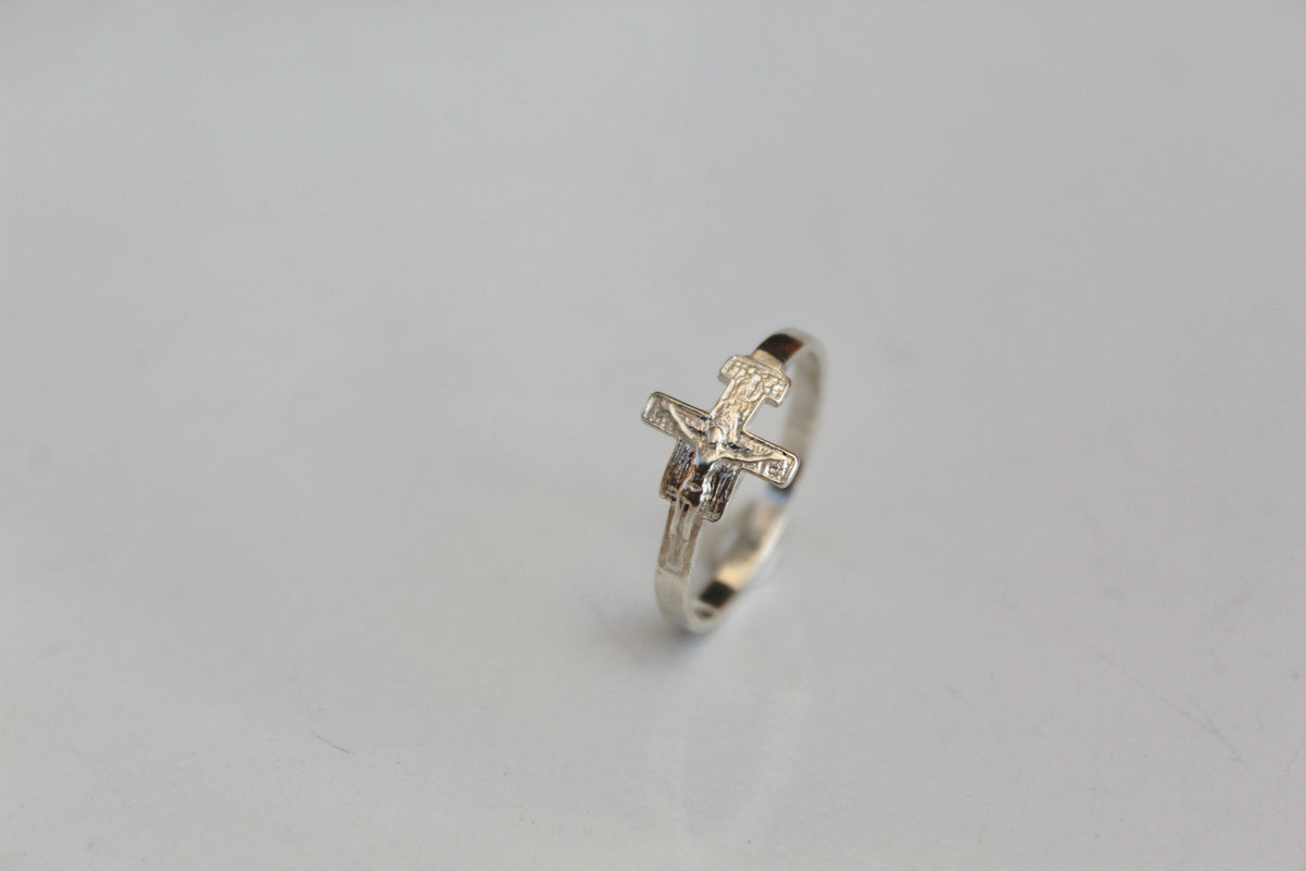 San Damiano Crucifix Ring in Silver