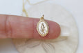 14k Gold Intricate Miraculous Medal