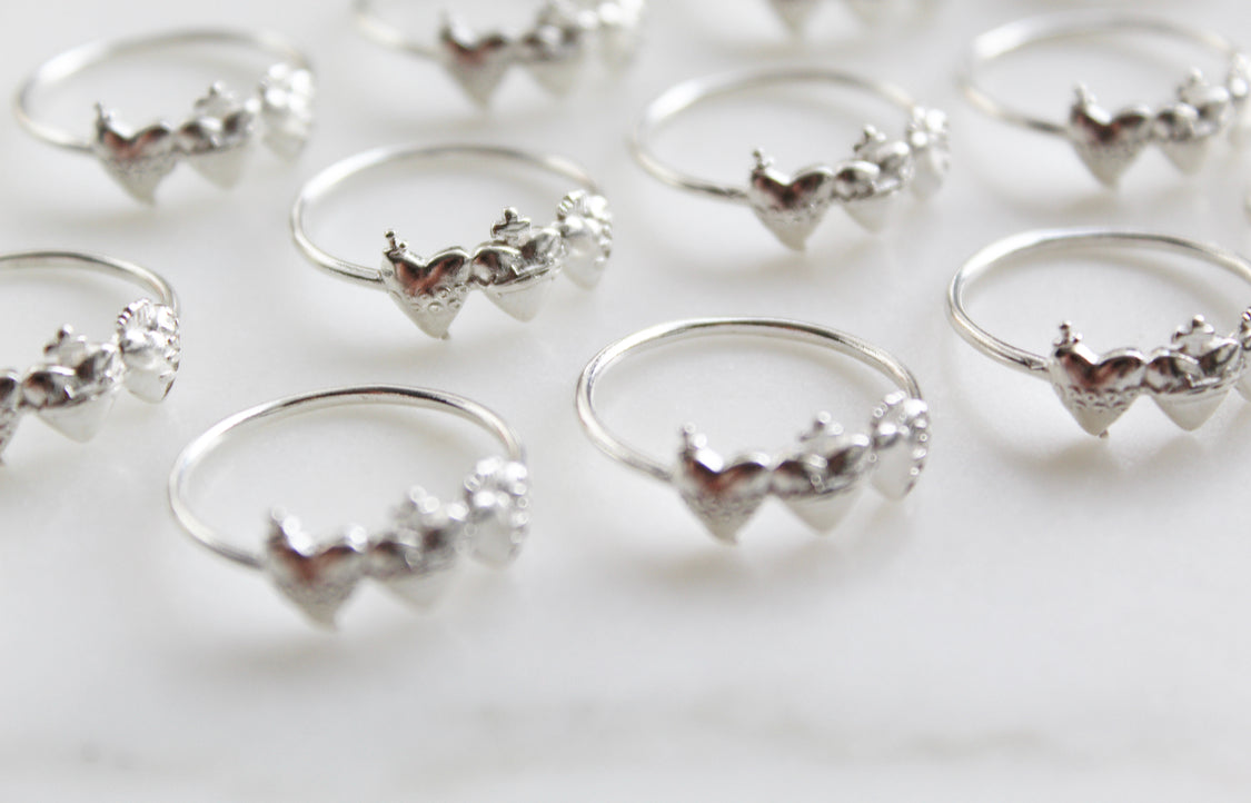 Holy Family Hearts® Ring in Sterling Silver