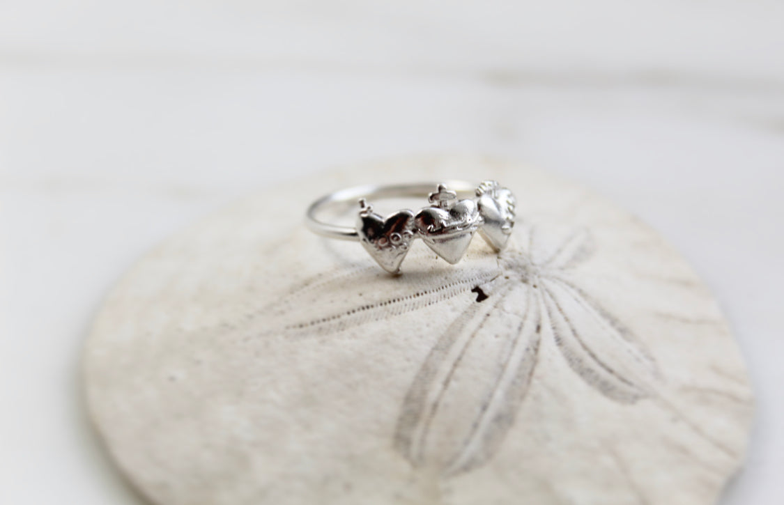 Holy Family Hearts® Ring in Sterling Silver