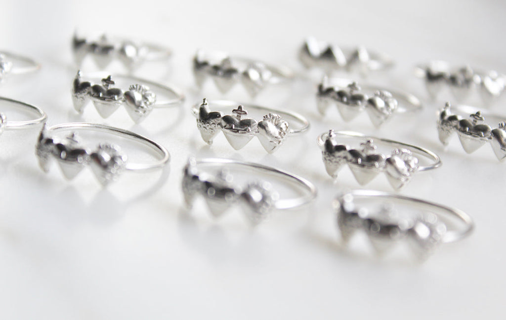Holy Family Hearts® Ring in Sterling Silver
