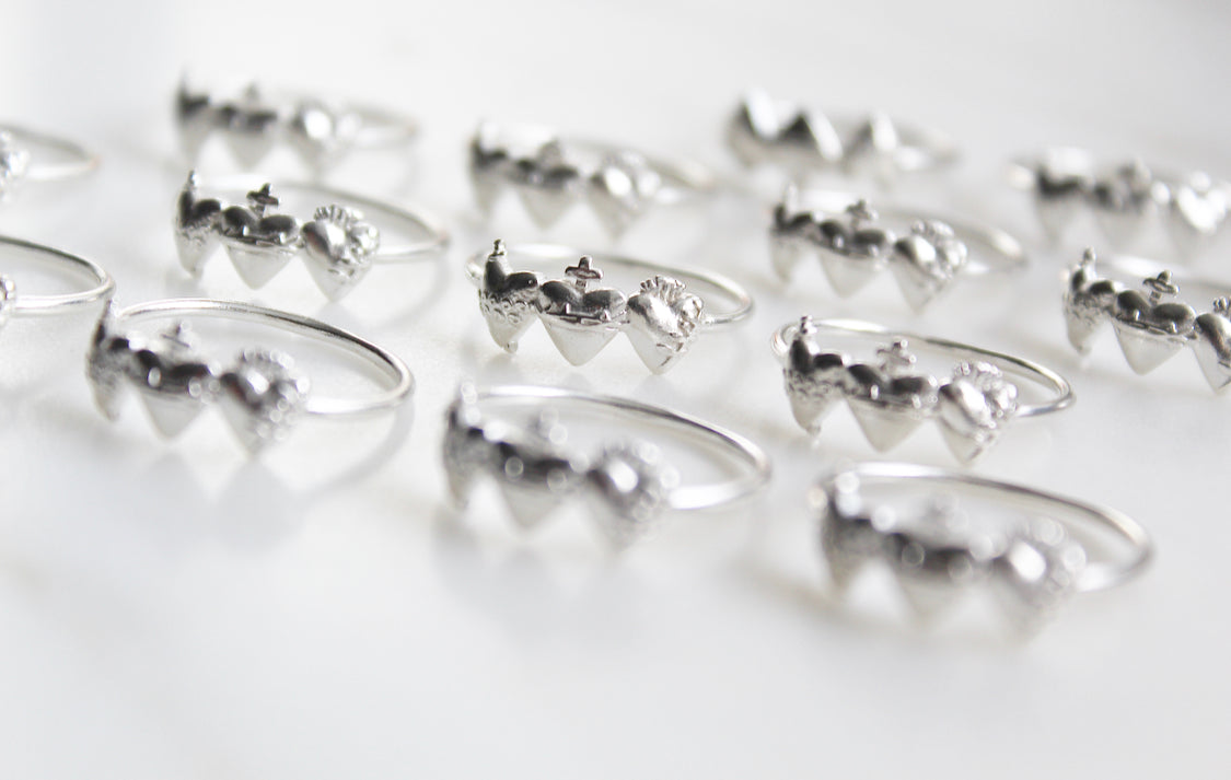 Holy Family Hearts® Ring in Sterling Silver