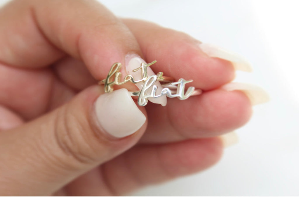 Fiat Ring in 925 Sterling Silver