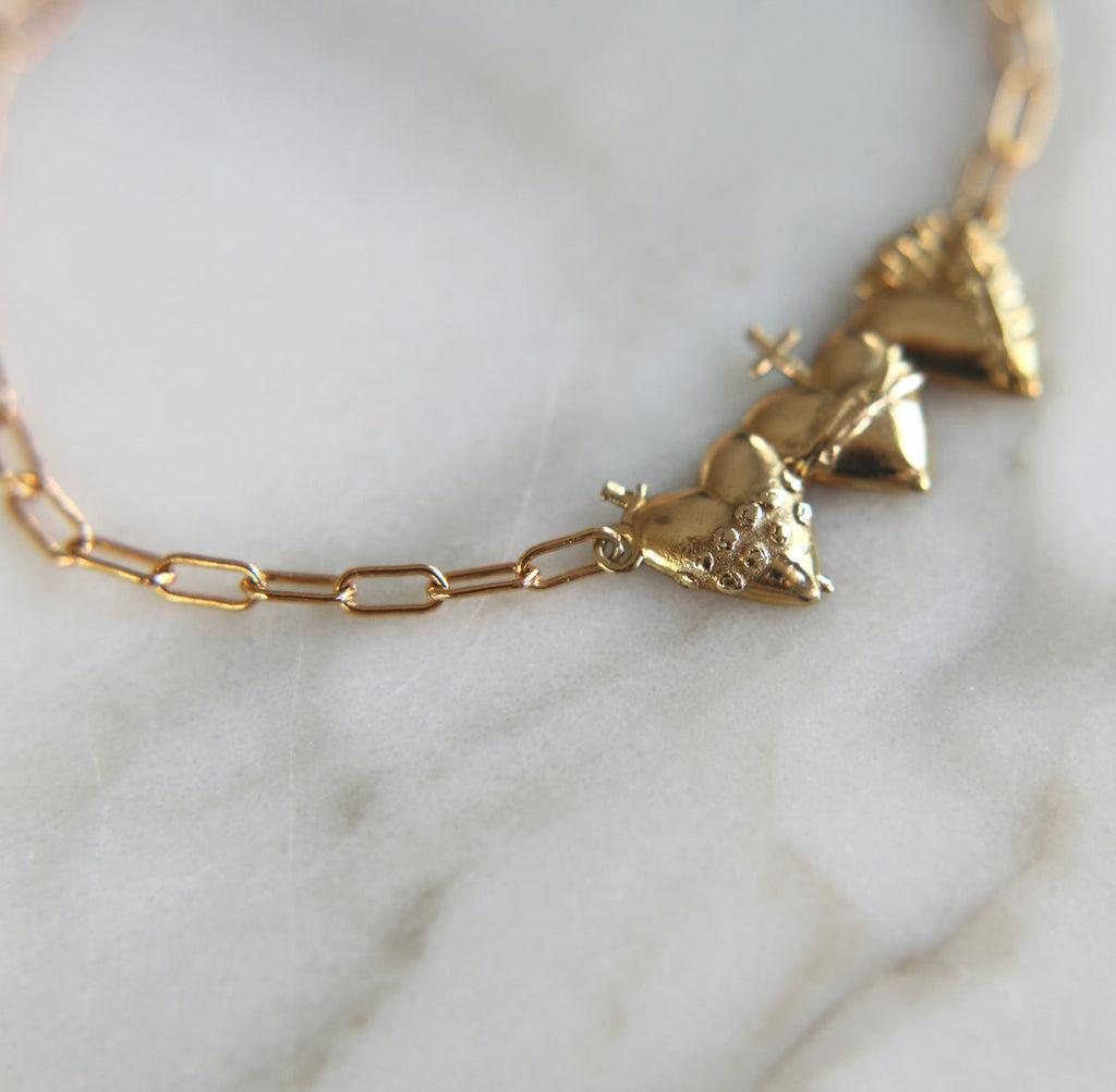 Holy Family Hearts® Bracelet - Paperclip
