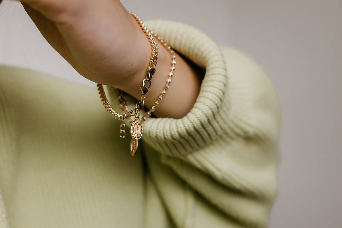Miraculous Medal Link Bracelet