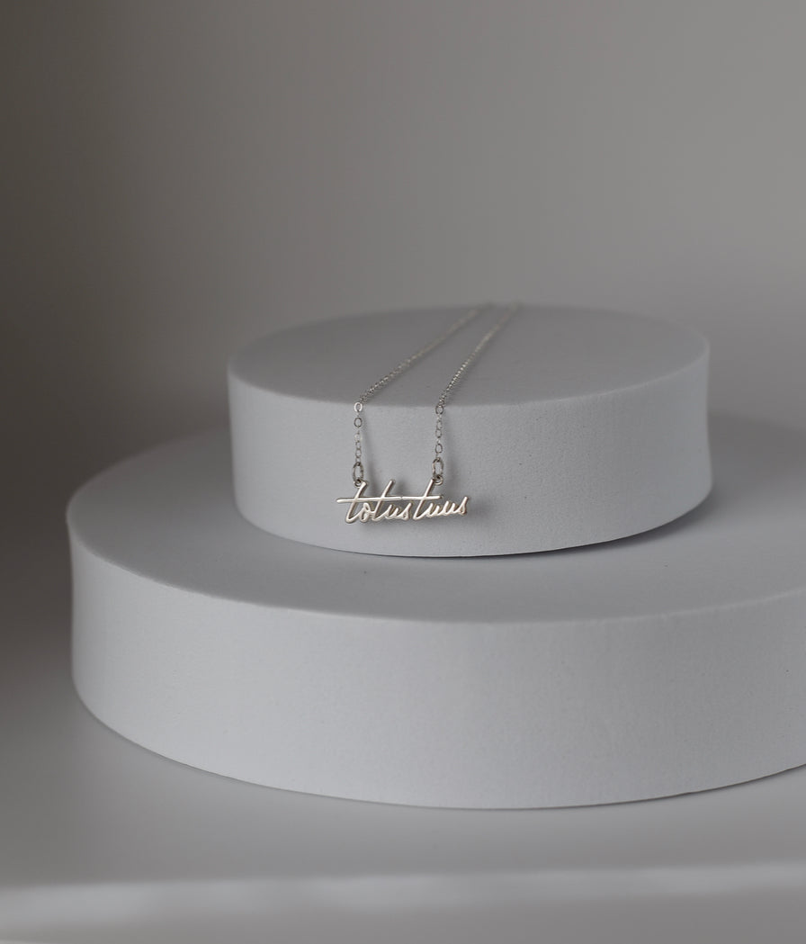 Totus Tuus Necklace in 925 Sterling Silver