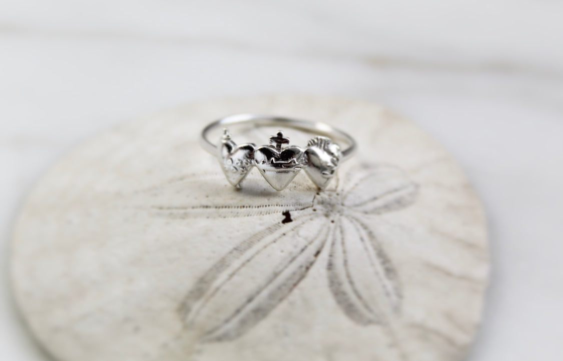 Holy Family Hearts® Ring in Sterling Silver