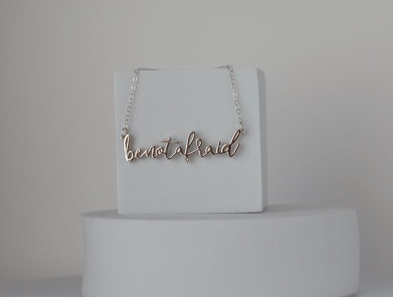 Be Not Afraid Necklace (Sterling Silver)