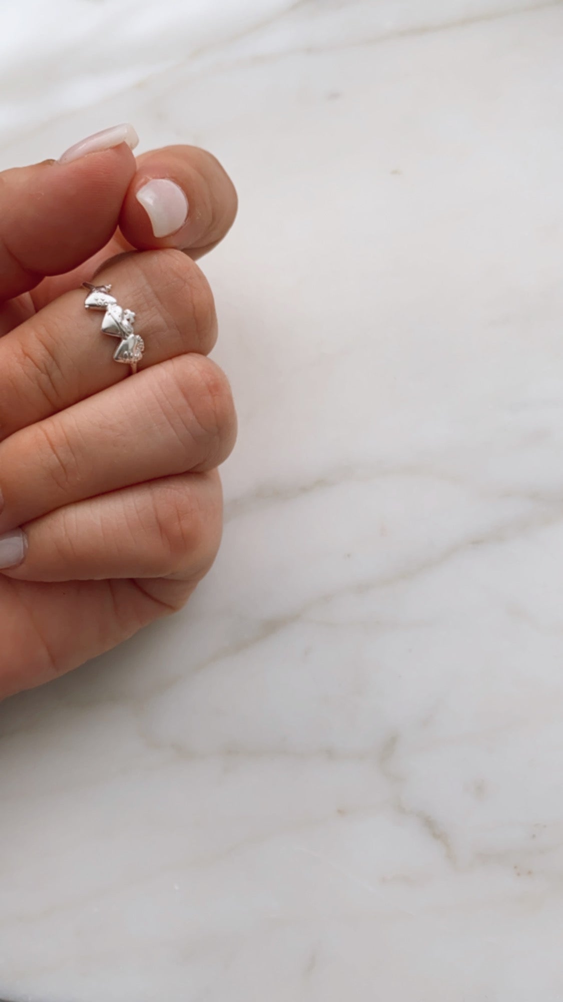 Holy Family Hearts® Ring in Sterling Silver