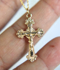 14k Gold Crucifix Necklace