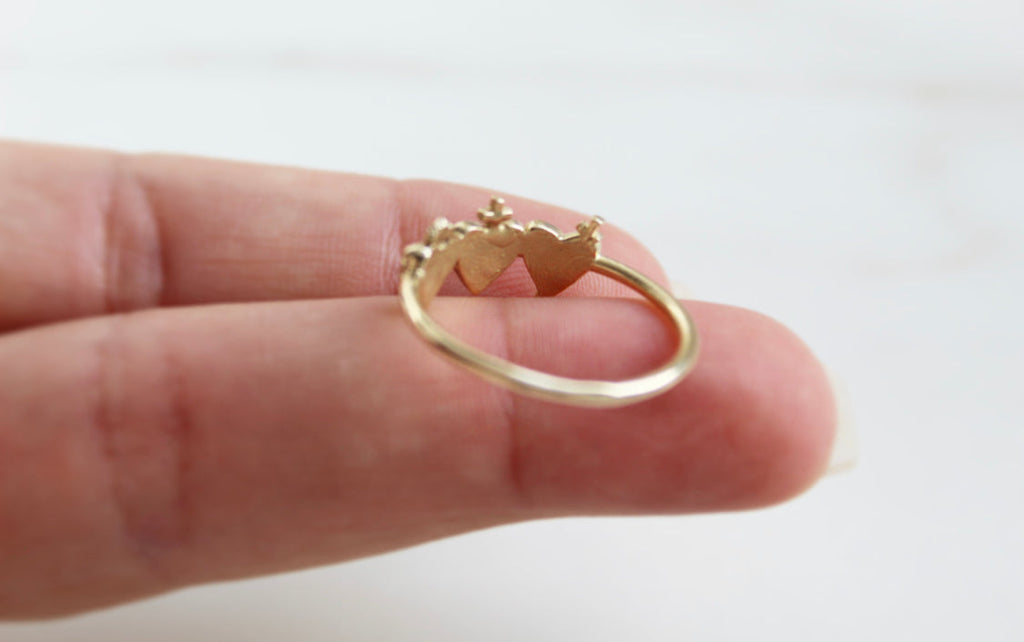 Holy Family Hearts® Ring in 14k Yellow Gold