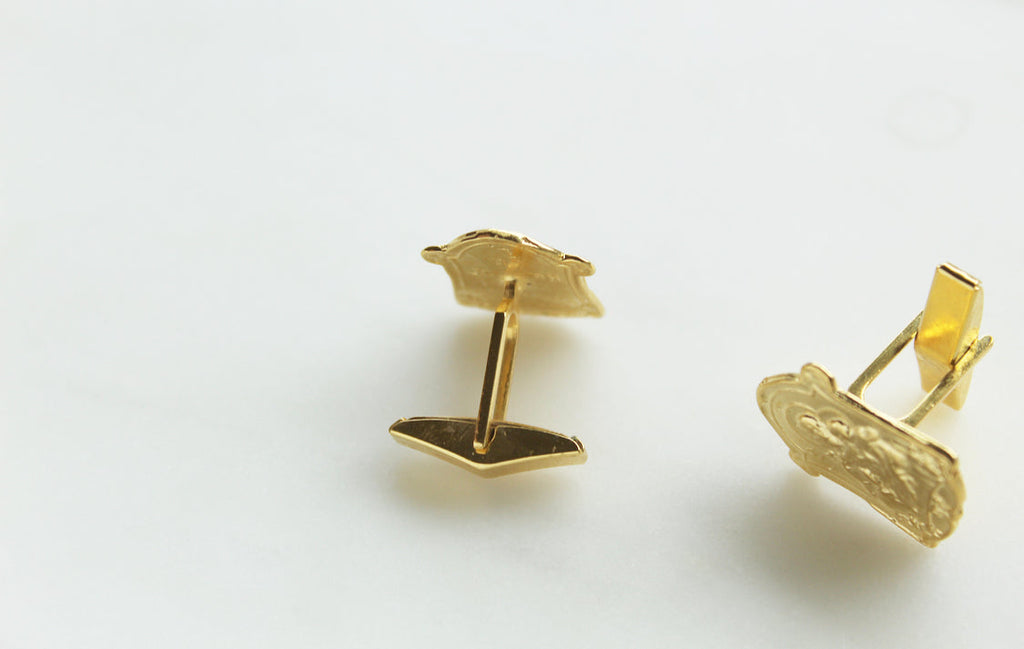 St. Joseph Cufflinks in Gold Vermeil