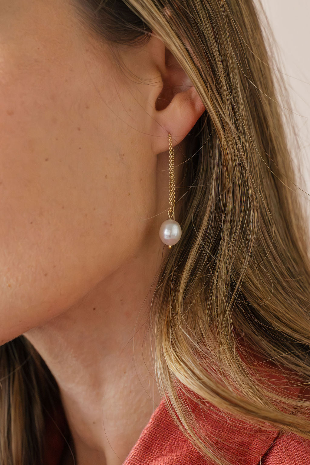 Pearl Threader Earrings