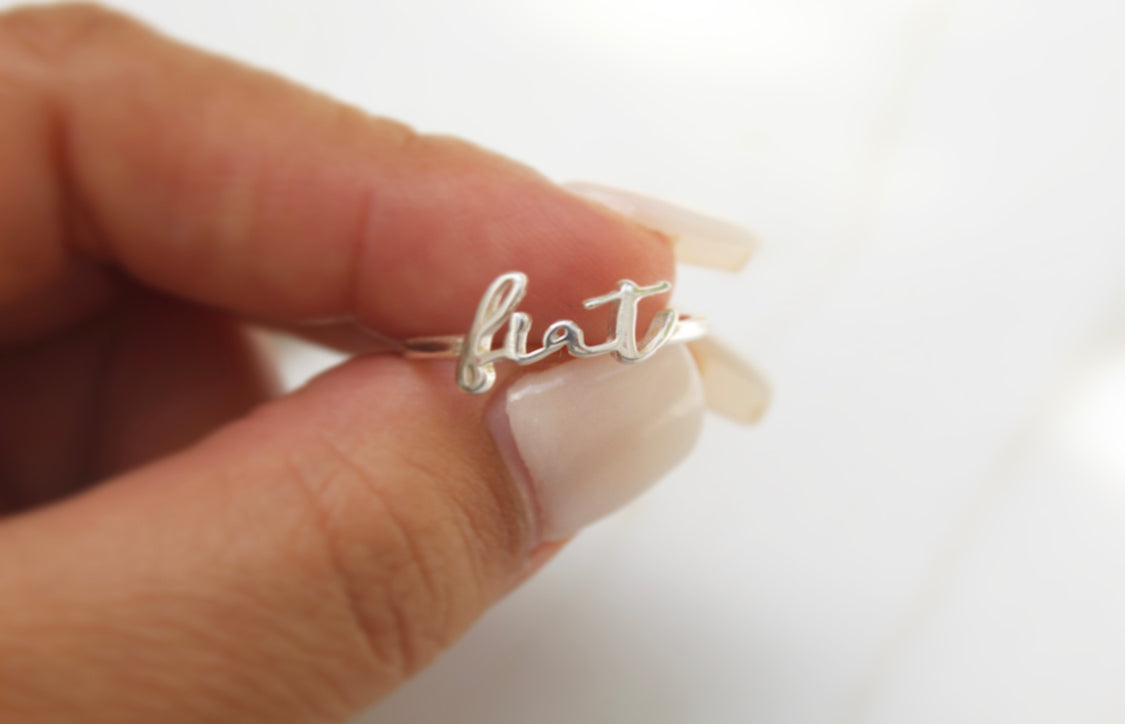 Fiat Ring in 925 Sterling Silver