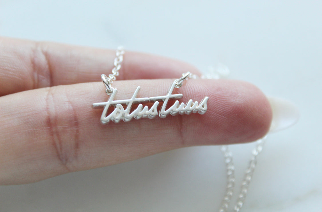 Totus Tuus Necklace in 925 Sterling Silver